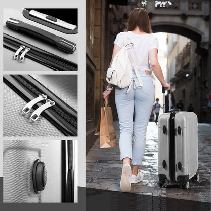 Mirage Alisa ABS Hard shell Lightweight 3 Piece Luggage Set - Stiles Supply Co.