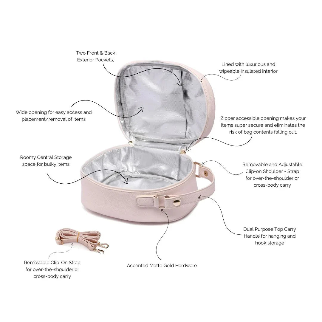 Luli Bebe Classic Snack Bag | Pastel Pink