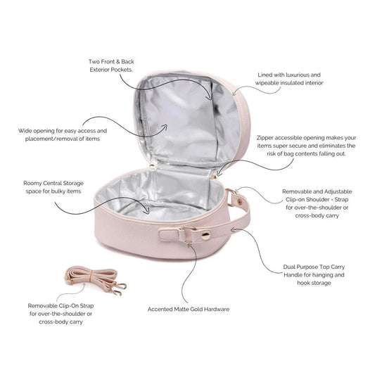 Luli Bebe Classic Snack Bag | Pastel Pink