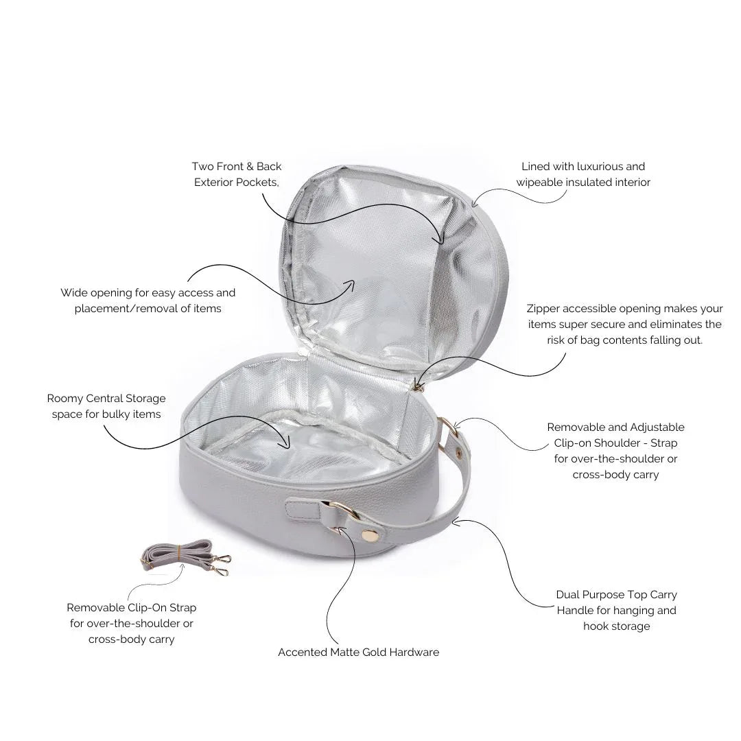 Luli Bebe Classic Snack Bag | Stone Grey