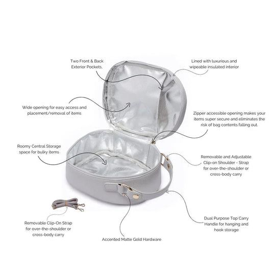 Luli Bebe Classic Snack Bag | Stone Grey