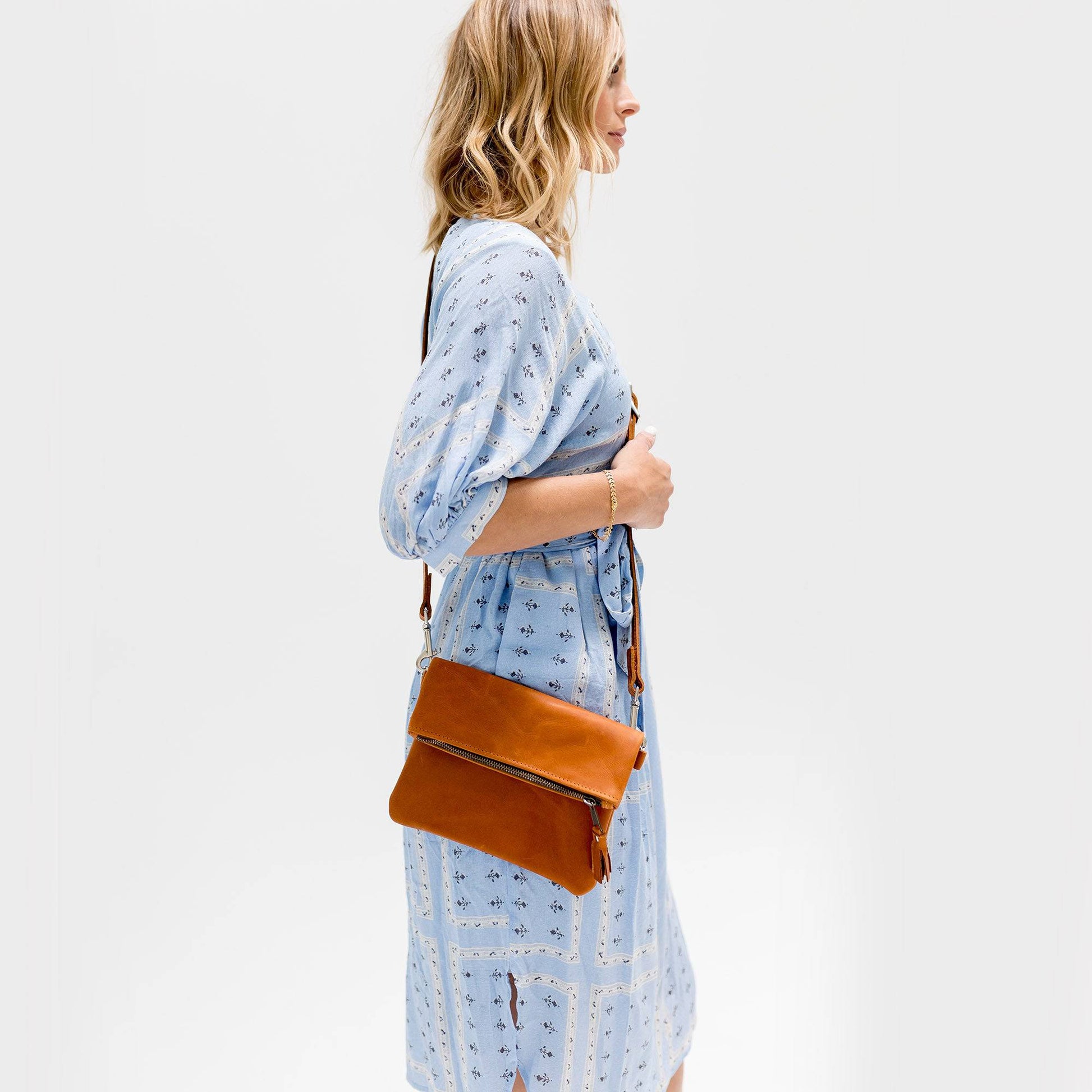 Lifetime Leather Co. Foldover Crossbody Clutch - Stiles Supply Co.