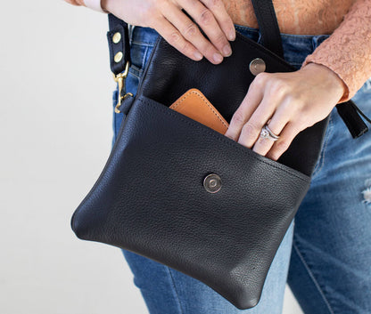 Lifetime Leather Co. Foldover Crossbody Clutch - Stiles Supply Co.