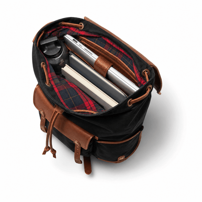 Will Leather Goods Lennon Canvas & Leather Backpack