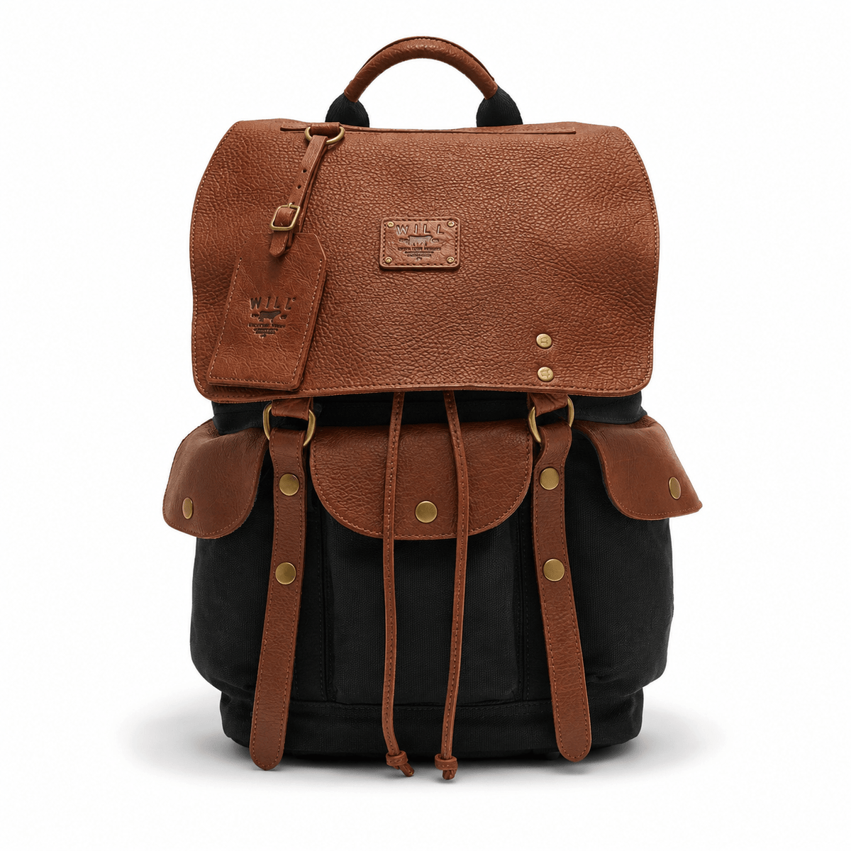 Will Leather Goods Lennon Canvas & Leather Backpack