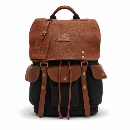 Will Leather Goods Lennon Canvas & Leather Backpack