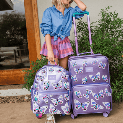State Bags Butterfly Logan Carry-On Suitcase | Kids | Limited Edition - Stiles Supply Co.