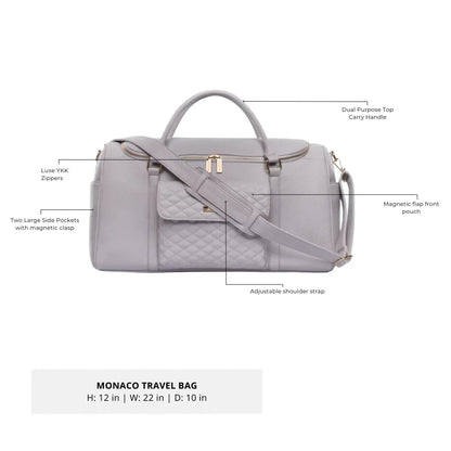 Luli Bebe Weekender Travel Bag | Pearl White