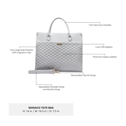 Luli Bebe Classic Tote Bag | Pearl White