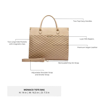 Luli Bebe Classic Tote Bag | Latte Brown