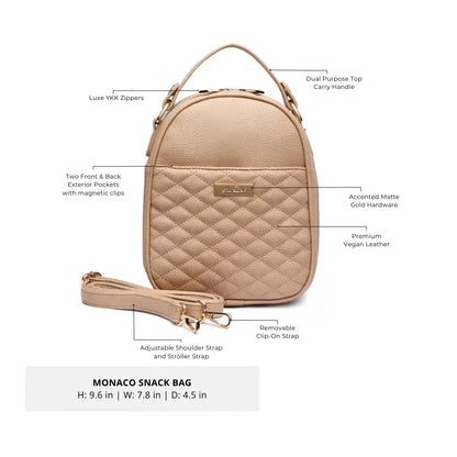 Luli Bebe Classic Snack Bag | Latte Brown