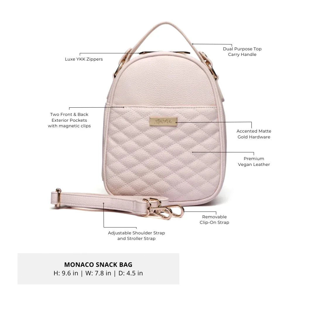 Luli Bebe Classic Snack Bag | Pastel Pink