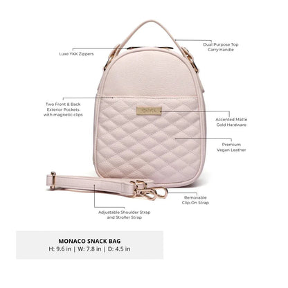 Luli Bebe Classic Snack Bag | Pastel Pink