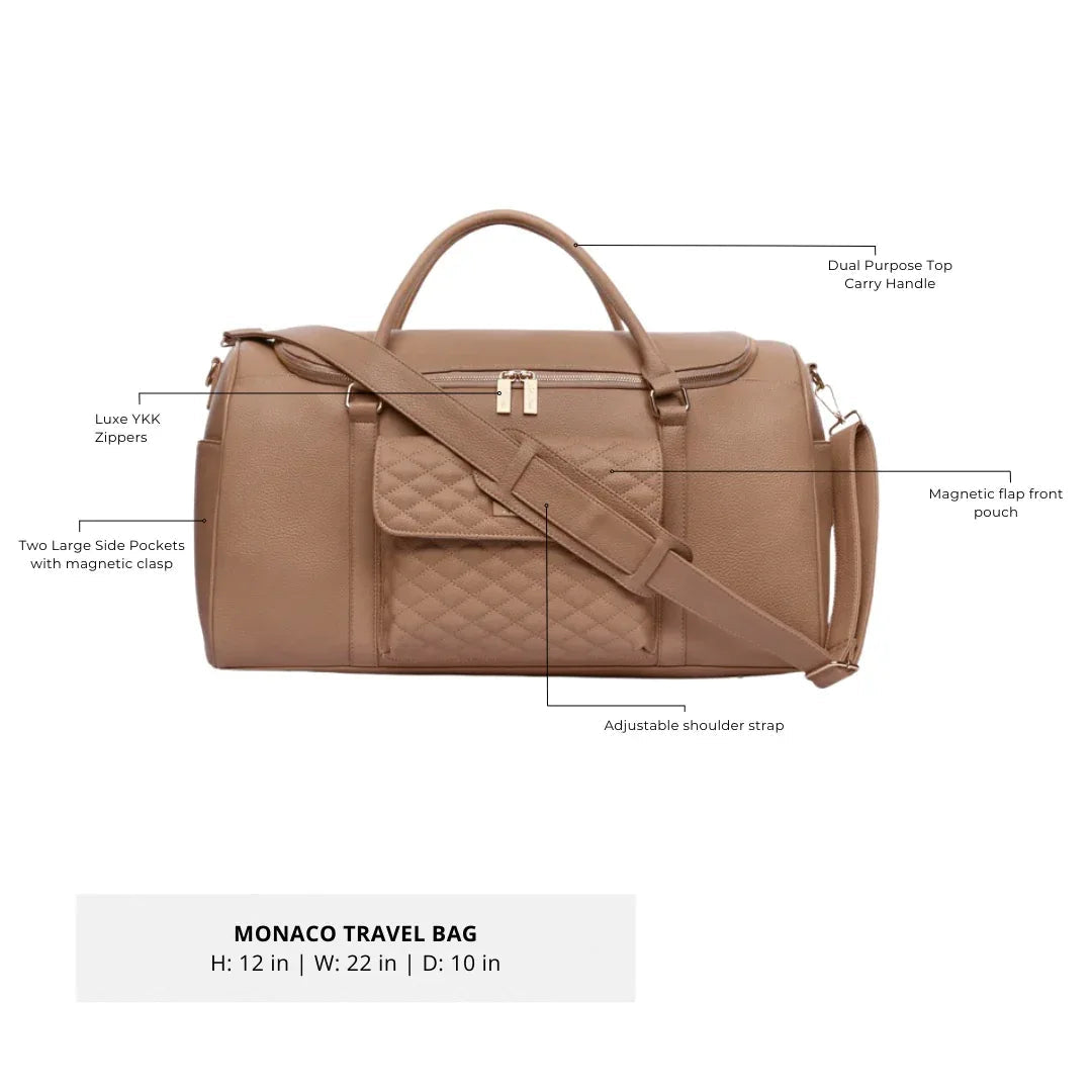 Luli Bebe Weekender Travel Bag | Latte Brown