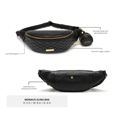 Crossbody Sling Bag | Ebony Black