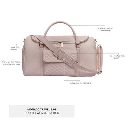 Luli Bebe Weekender Travel Bag | Pastel Pink