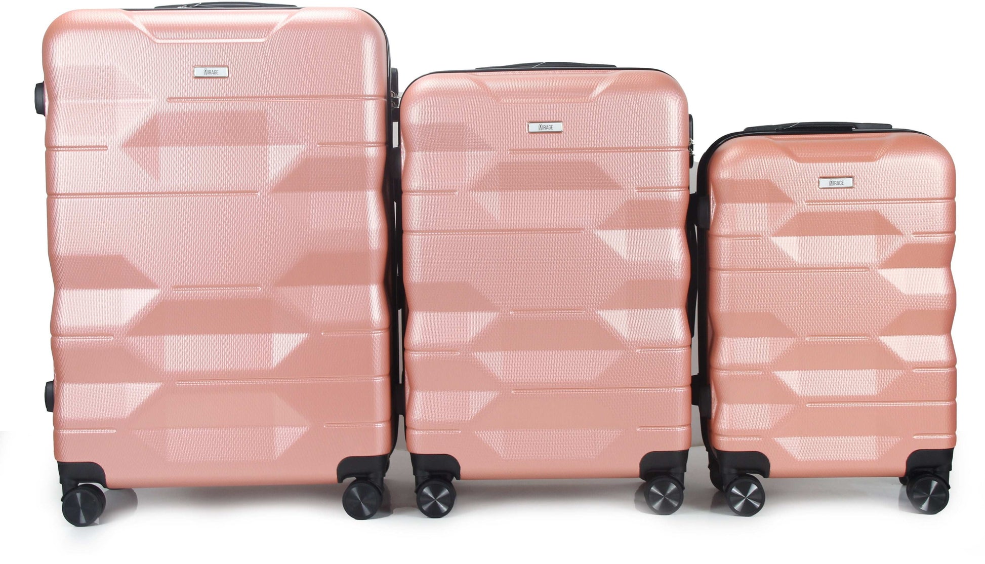 Mirage Maggie ABS Hard shell 3 Piece Luggage Set - Stiles Supply Co.