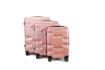 Mirage Maggie ABS Hard shell 3 Piece Luggage Set - Stiles Supply Co.