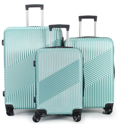 Mirage Aida Hard shell Lightweight 3 Piece Luggage Set - Stiles Supply Co.