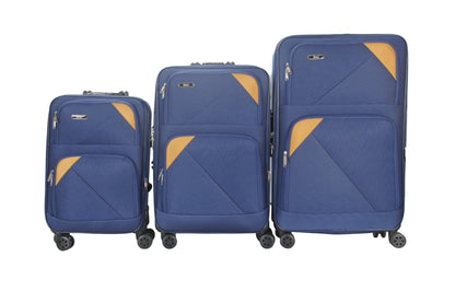 Mirage Mia Soft Shell Lightweight Expandable 3 Piece Luggage Set - Stiles Supply Co.