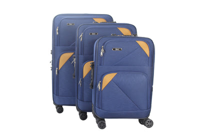 Mirage Mia Soft Shell Lightweight Expandable 3 Piece Luggage Set - Stiles Supply Co.