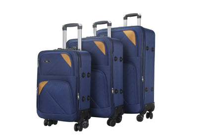 Mirage Mia Soft Shell Lightweight Expandable 3 Piece Luggage Set - Stiles Supply Co.