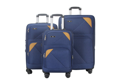 Mirage Mia Soft Shell Lightweight Expandable 3 Piece Luggage Set - Stiles Supply Co.