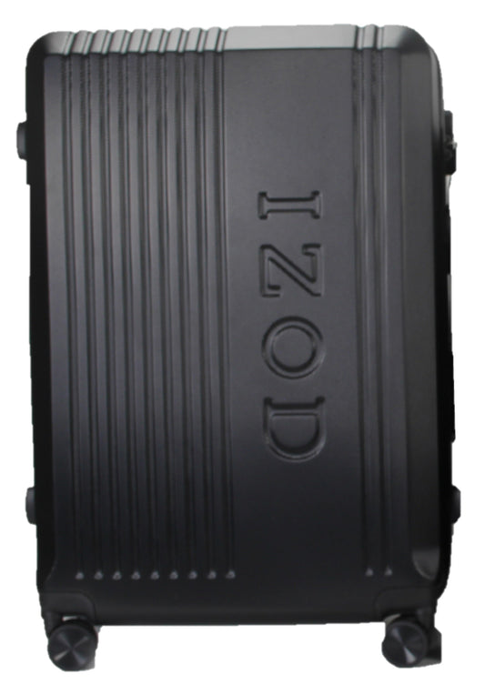 IZOD Zane Large 28" Expandable ABS Hardside Lightweight Luggage - Black - Stiles Supply Co.