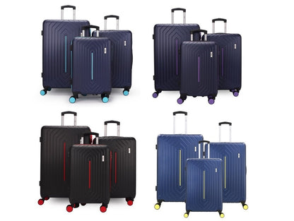 Mirage Mona ABS Hard shell Lightweight 3 Piece Luggage Set - Stiles Supply Co.