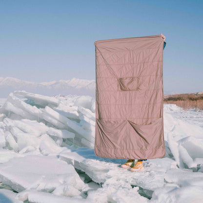 Gravel Layover™ Travel Blanket - Packable & Puffy | Quartz - Stiles Supply Co.