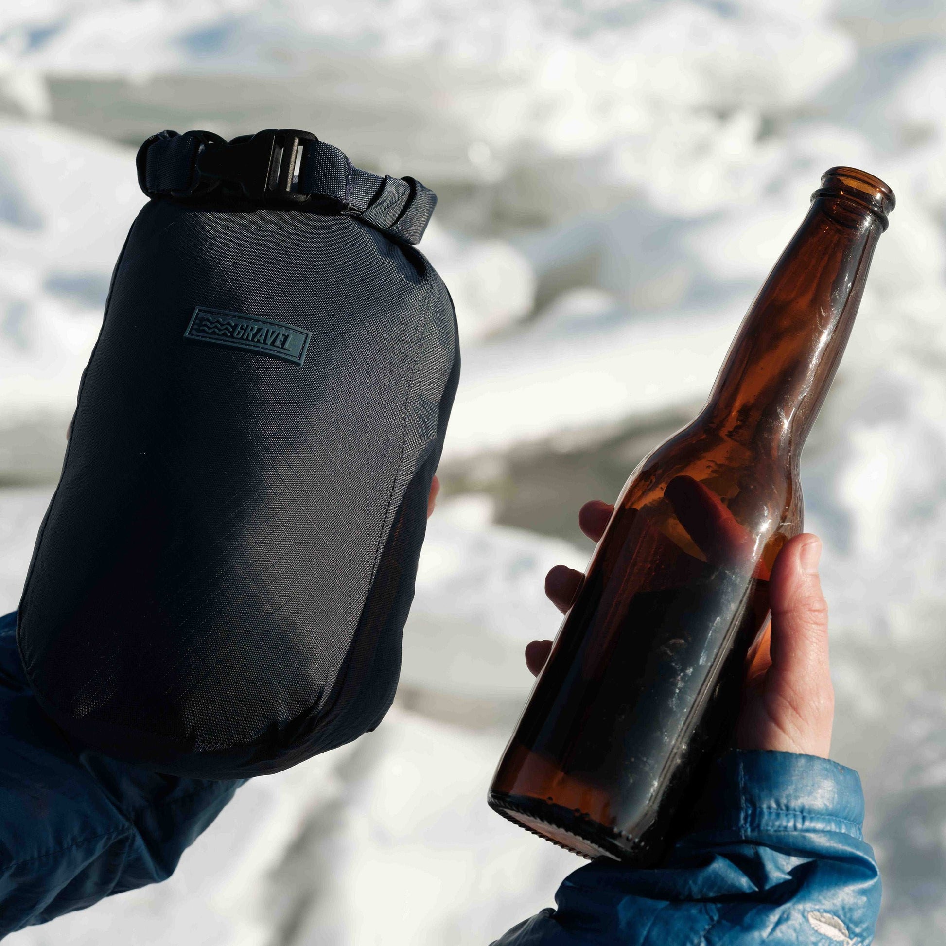 Gravel Layover™ Travel Blanket - Packable & Puffy | Black - Stiles Supply Co.
