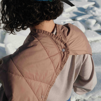 Gravel Layover™ Travel Blanket - Packable & Puffy | Quartz - Stiles Supply Co.