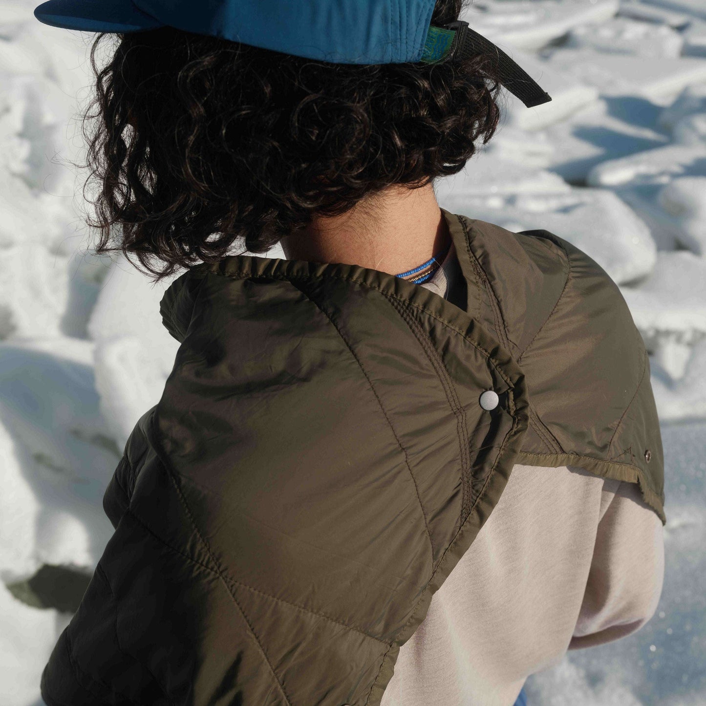 Gravel Layover™ Travel Blanket - Packable & Puffy | Spruce - Stiles Supply Co.