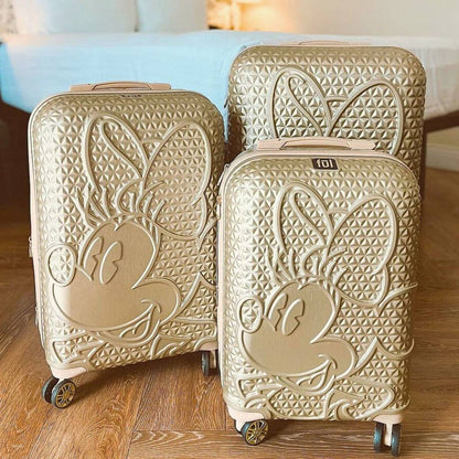 Disney Minnie Mouse FŪL 25" Luggage Spinner Taupe