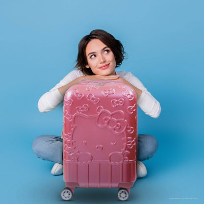 Hello Kitty Portrait & Bows 22.5" Carry-on Luggage Spinner Suitcase - Stiles Supply Co.