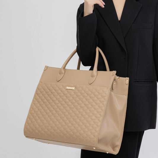 Luli Bebe Classic Tote Bag | Latte Brown