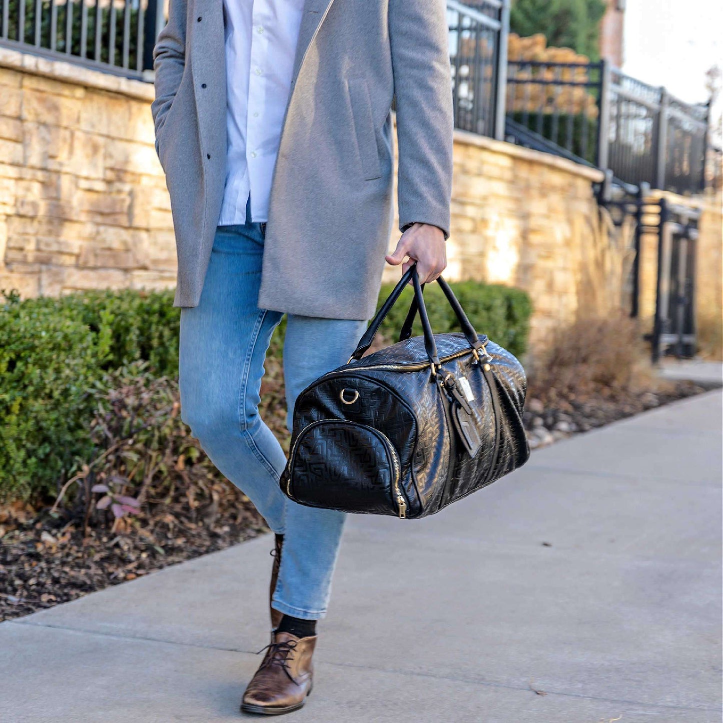 Sole Premise Limited Edition Monogram Leather Duffle Bag