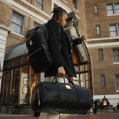 Sole Premise Monogram Leather 2 Bag Set - Black