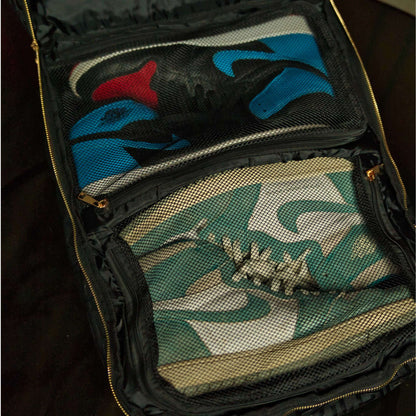 Sole Premise Black Monogram Leather Commuter Sneaker Bag