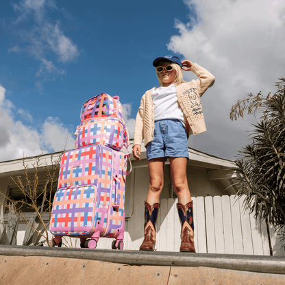 State Bags Plaid Logan Carry-On Suitcase | Limited Edition | Kids - Stiles Supply Co.