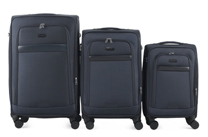 Mirage IZOD Noah Soft Shell 3 Piece Luggage Set - Stiles Supply Co.