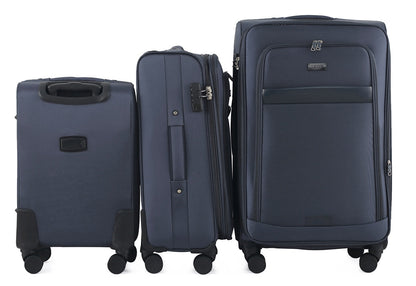 Mirage IZOD Noah Soft Shell 3 Piece Luggage Set - Stiles Supply Co.