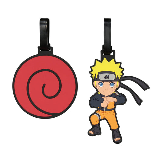Naruto Uzumaki & Hidden Leaf Cloud Luggage Tag Set - Stiles Supply Co.