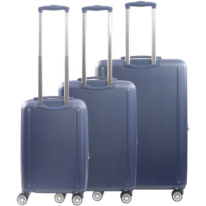 Tommy Bahama 3-Piece Navy Hard-Sided 3D Pineapple Luggage Set with Drawstring Bag - Stiles Supply Co.