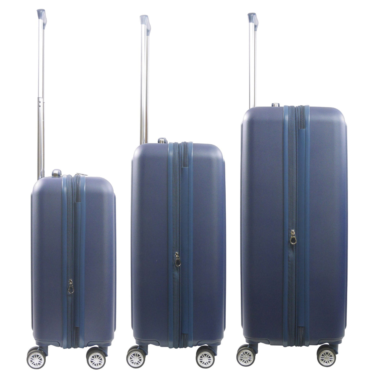 Tommy Bahama 3-Piece Navy Hard-Sided 3D Pineapple Luggage Set with Drawstring Bag - Stiles Supply Co.