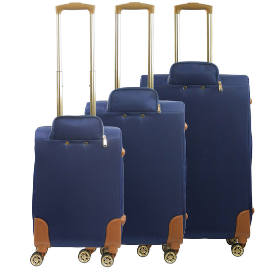 Tommy Bahama 3-Piece Blue Soft Sided Luggage Set - Stiles Supply Co.