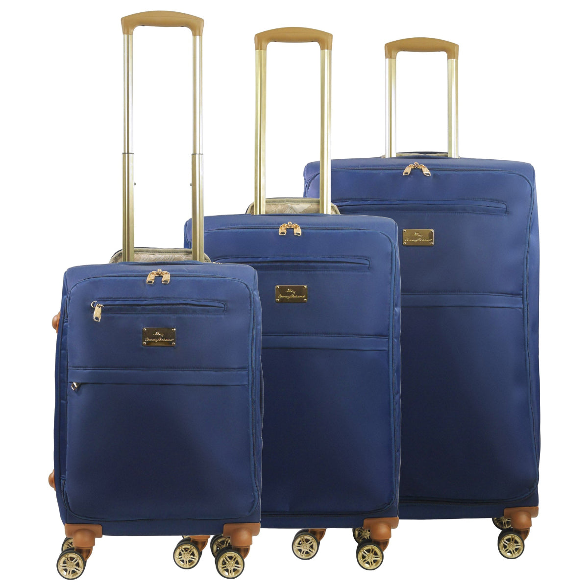 Tommy Bahama 3-Piece Blue Soft Sided Luggage Set - Stiles Supply Co.