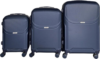 IZOD Regina Expandable Hard shell Lightweight 3 Piece Luggage Set - Stiles Supply Co.