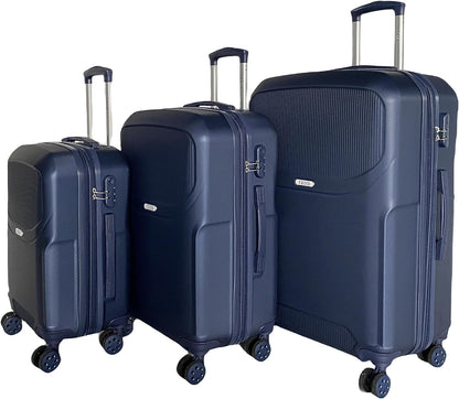 IZOD Regina Expandable Hard shell Lightweight 3 Piece Luggage Set - Stiles Supply Co.