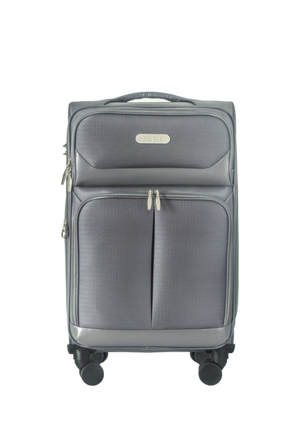 IZOD Ocean Soft Shell Lightweight Expandable 360 Dual Spinning Wheels Combo Lock 28", 24", 20" 3 Piece Luggage Set